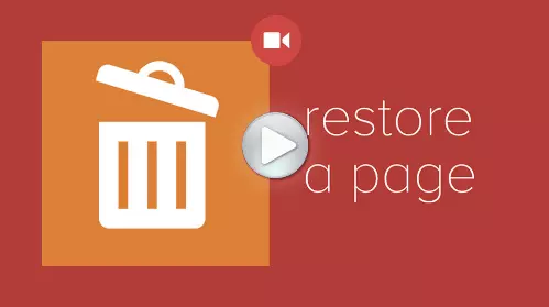 restore a page