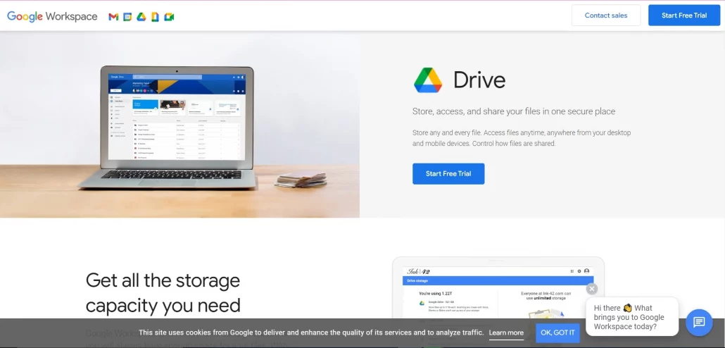 google drive for theme storage