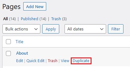 How To Duplicate A Page In WordPress - method 3 - step 7